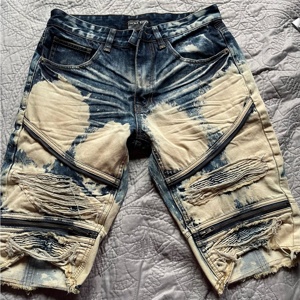 Stylish Distressed Denim Shorts